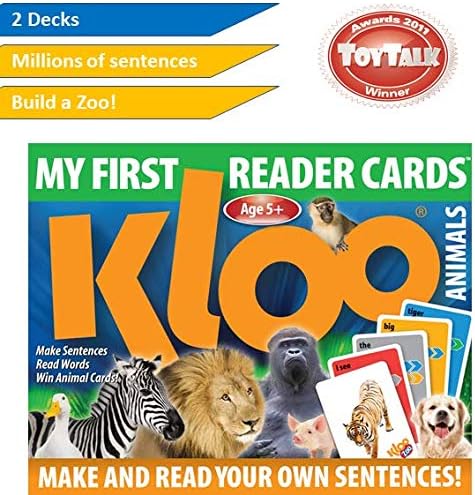 KLOO Zoo Word Cards - Reading Games for Children