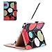 ProCase Galaxy Tab S2 8.0 Case - Leather Stand Folio Case Cover for 2015 Galaxy Tab S2 Tablet (8.0 inch, SM-T710 T715 T713) - Circles