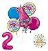 Anagram POPPY 2nd Birthday Party Supplies And Balloon Bouquet Decorations