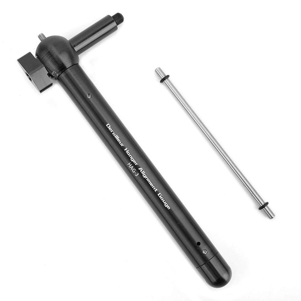 Keenso Bike Tail Hook Alignment Tool, Mountain Bicycle Tail Hook Alignment Tools erailleur Hanger Alignment Gauge Bike Repair Tool(black) Bicycle Repair Hardware Tools