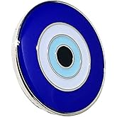 Evil Eye Lapel Pin - Blue Eye Protect Badge - Greek Brooch