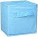 Honey-Can-Do SFT-02126 Mini Soft Fabric Storage Bin, 2-Pack, Aqua Blue, 7 by 7 by 5.75-Inch
