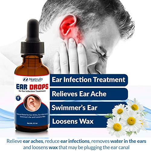 Natural Ear Drops for Ear Infection Treatment Organic Ear Drops for Adult, Kids, Baby, Dog
