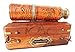 16 Inch 1920 Marine Telescope Collectible Décor Nautical Spyglass Antique Mounted Solid Brass Pirate Telescope with Wooden Box and Carving Bounded