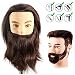 HAIREALM Male Mannequin Head With 100% Human Hair Cosmetology Doll Head for Hair Styling (Table Clamp Stand Included) HF0408S primary