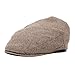Born to Love Flat Scally Cap - Boy's Tweed Page Boy Newsboy Baby Kids Driver Cap Hat (SM 52 cm Brown tan)