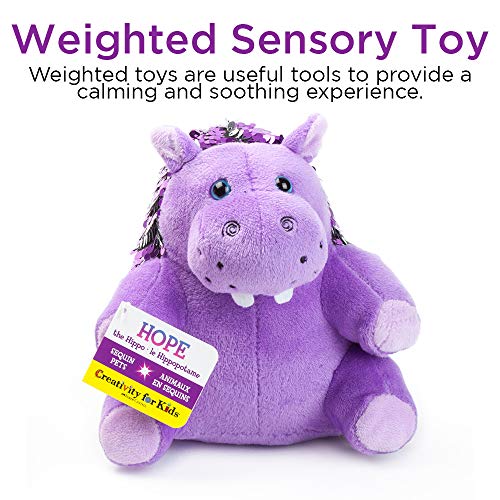 image for Creativity for Kids Mini Sequin Pets  - Hope The Hippo Plush Toy - Wei