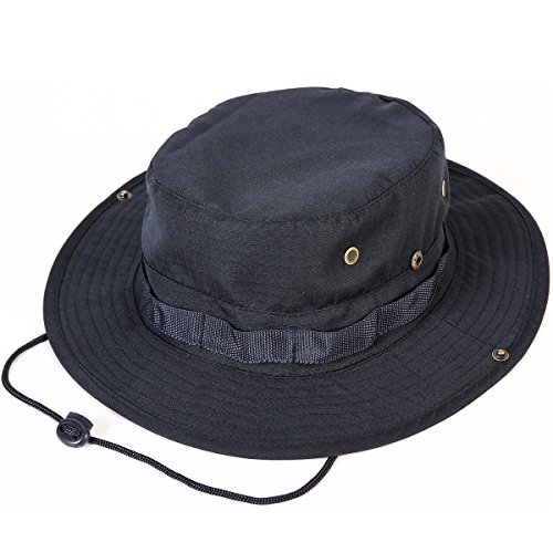 kolumb Unisex Military Boonie Hat- Premium Soft Cotton & Polyester Fabric, Sturdy Stitching Wide Brimmed Mens & Womens Boonie Hat- Top Camo Bucket Hat in Attractive Colors for Sports Fishing Beach - Thumbnail 2