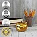 Teacher Gifts -Teacher Gifts for Women-Ceramic Gold Apple Teacher Appreciation Gift with Personalized Card or Certificate-Teacher Gifts for Men-Golden Apple Award-Teacher Gifts for Classroom