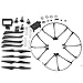YouCute Spare Part Kit for mjx B3 Bugs 3 F100 RC Quadcopter Drone Black Blade Protecting Frame(Large)