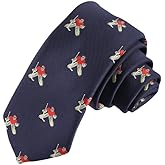 AUSCUFFLINKS ICE HOCKEY GOALIE Men’s Skinny Necktie – Hockey Theme Tie with Goalie Pattern for Players, Coaches & Fans – Novelty Sports Accessory (ICE HOCKEY GOALIE)