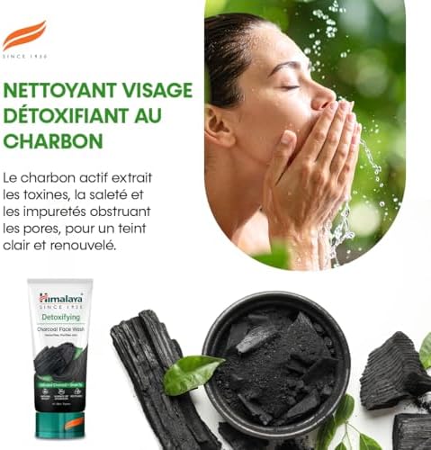 Detoxifying Charcoal Face Wash with the Goodness of Green Tea and Coconut Charcoal Powder, Removes Dirt and Purifies the Skin, Leaving It Clean and Refreshed - 150 ml