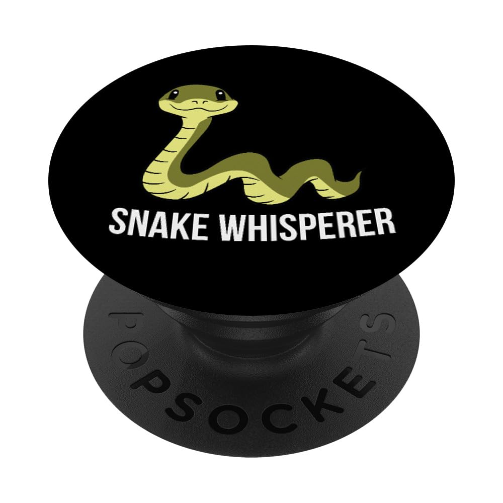 Cute Snake Whisperer Reptile Pet Snake PopSockets Adhesive PopGrip