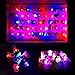 ChangSheng Glow Rings Led Party Supplies,50 Pcs Random Pattern Light Up Rings for Graduation Ceremonies, Birthday Parties and Parties