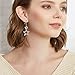 POPLYKE Sterling Silver Star Drop Dangle Earrings,Double Star Earrings for Women Girls