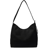 Micmores Tote Bag for Women, Faux Suede Handbags Slouchy Hobo Shoulder Purse Large Crossbody Bag Uni Bags for Work Travel