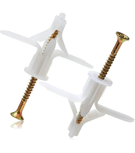 100-Piece Drywall Anchor Set – Butterfly Toggle Anchors M32x36mm With M8x50mm Screws – Heavy-Duty ABS For Hollow Walls, Shelves & Fixtures