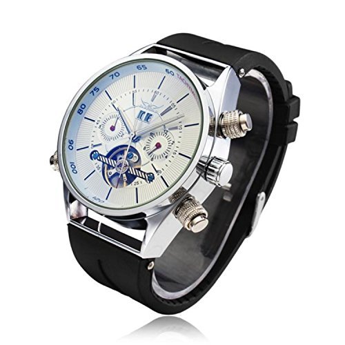 JARAGAR Men s Analog Magic Changeable Glass Luminous Hands Auto Mechanical Watch