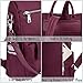 UTO Women Backpack Purse 3 ways Oxford Waterproof Cloth Nylon Ladies Rucksack Shoulder Bag Red