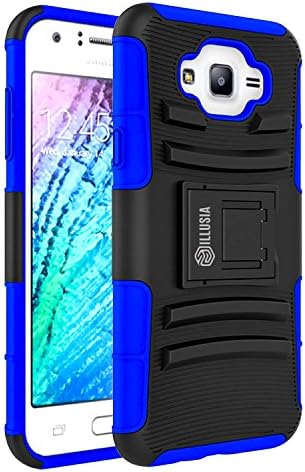 Samsung Galaxy J7 Case Cover - ILLUSIA Tough Rugged Dual Layer Protective Case with Kickstand for Samsung Galaxy J7 (2016),(Armor Blue)