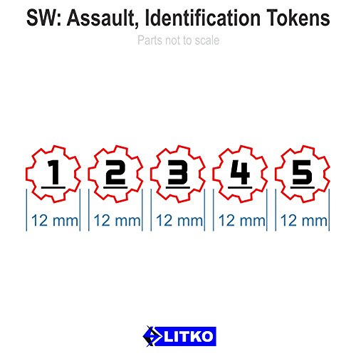 SW: Assault, Identification Tokens #1-5, Black (15)