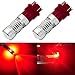 ENDPAGE 3157 3156 3057 3056 LED Bulb 2-pack, Brilliant Red, Extremely Bright, 21-SMD with Projector Lens, 12-24V, Works as Brake Lights, Tail Lights, Turn Signal Blinkers