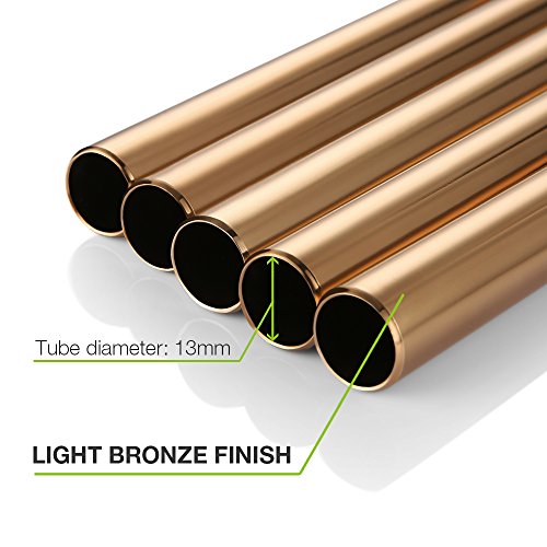 Garden Wind Chimes, Cozzine Musical WindChime Sweet Sound For Outdoor Indoor Relax Meditation, Percussion Instrument Aluminum Tubes Wood Medium Large Wind Chime, Copper Color (25.6 inches)