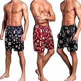 SexyTown Mens Classic Satin Boxers Shorts Summer Lounge Underwear Beach Shorts