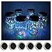 Decorman Solar Mason Jar Lid Lights, 6 Pack 10 LED Waterproof String Fairy Star Firefly Jar Lids Lights for Patio Garden Yard Lawn Party Wedding Christmas Decoration(Jars & Hangers Not Included)
