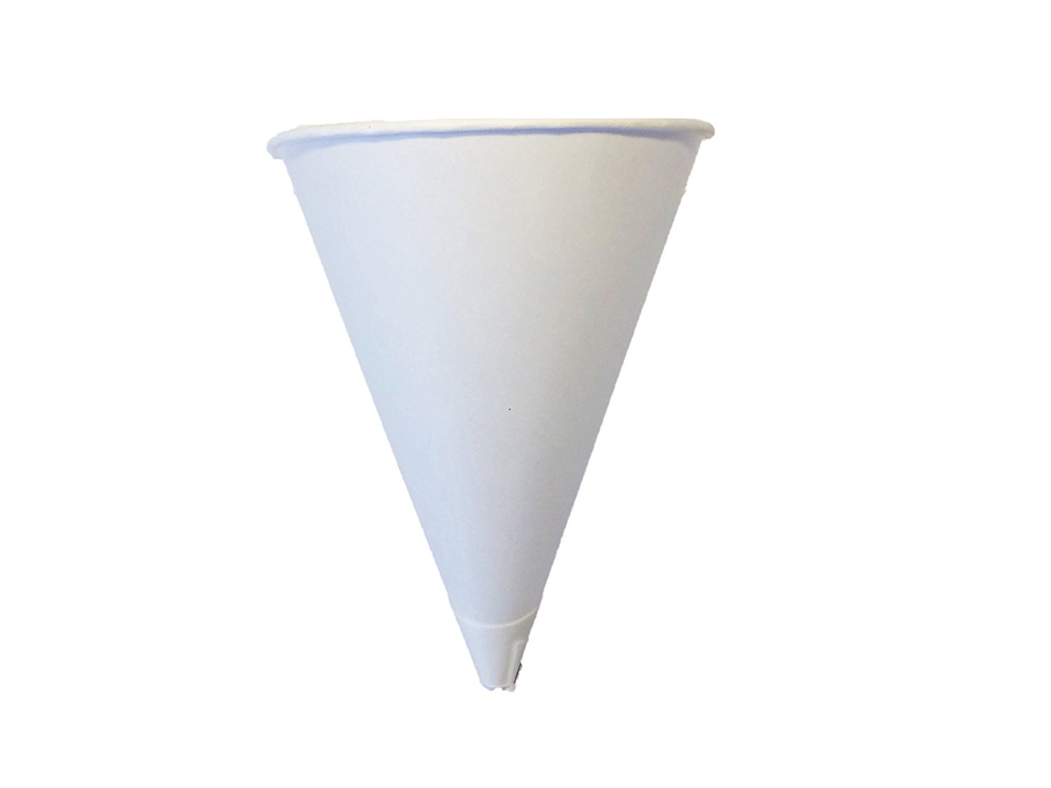 Conos De Papel Para Agua Solo Bare 4 oz. Recyclable Paper Cone Water Cup, Rolled Rim 800ct. 4R