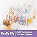 Tub Cubby Original Bath Toy Storage - Hanging Bath Toy Holder, with Suction & Adhesive Hooks, 30
