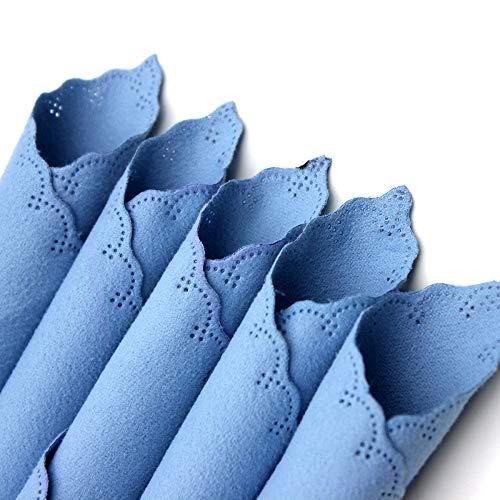 Mowind 5pcs Microfiber Polishing Cleaning Cloth for Musical Instrument Guitar Piano Violin Sax Clarinet Flute Universal - Thumbnail 5