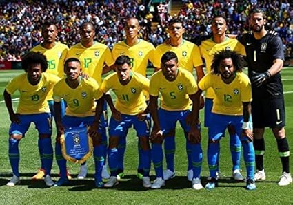 Brazil Vs Croatia Friendly Match June 2018 Brazil National Team Photo Football Poster 10791 A3 A4 A5 Amazon Co Uk Kitchen Home