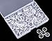 Shapenty 12MM Clear Round Glass Cabochons Dome Tiles for DIY Craft Photo Charms, Cameo Pendants, Rings, Necklace and Jewelry Making, 120PCS