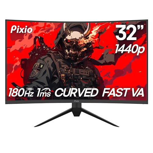Pixio PXC328 32 inch 180Hz QHD Curved Gaming Monitor