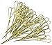 PuTwo 100 Count of Cocktail Picks, Burlywood in Peach Heart Shape