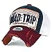 ililily Road Trip Vintage Distressed Snapback Trucker Hat Baseball Cap, Navy