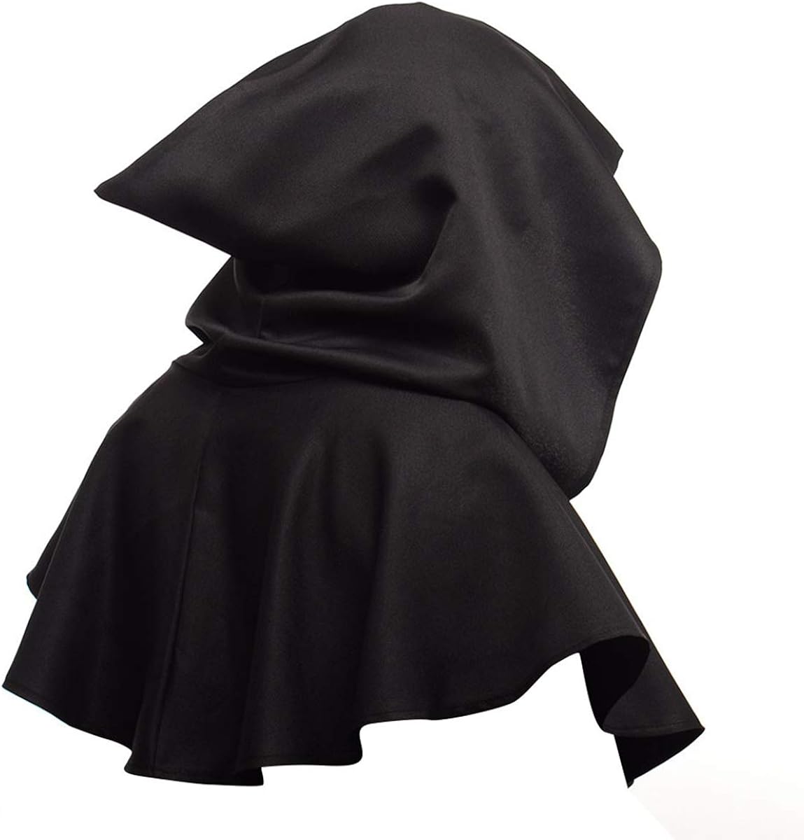 SOONHUA Vintage Medieval Cowl Hat Unisex Medieval Cowl Hooded Cloak