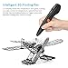 3D Pen Meterk Professional Printing Drawing Pen for Kids Adults Arts Craft with 1.75mm 16 Colors PLA Filament Refills DIY 3D Pen Doodler Drawing Printing Working with ABS PLA Filament