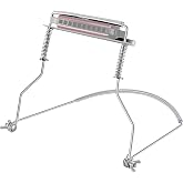 EASTROCK 10 Hole Harmonica Holder Neck Anti-Scratch Adjustable Brace | Adjustable Stainless-steel Holder Accompanying Felt Pad Free Hands Protecting Neck for Music performance daily practice