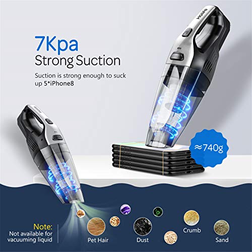 Holife Handheld Vacuum Cordless, 7kpa Hand Vacuum Cleaner with