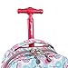 J World New York Sundance Rolling Backpack Girl Boy Roller Bookbag, Blue Raspberry, 20 Inch