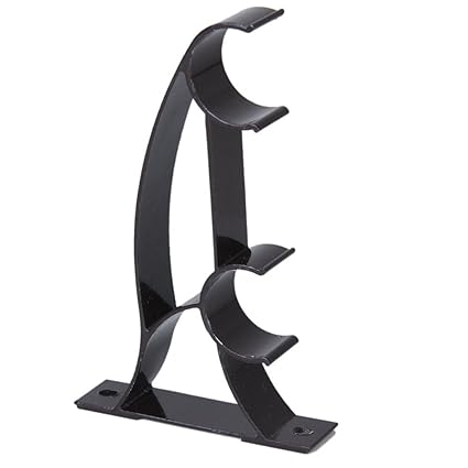 Toogoo R 2pcs Metal Double Curtain Rods Curtain Poles Brackets