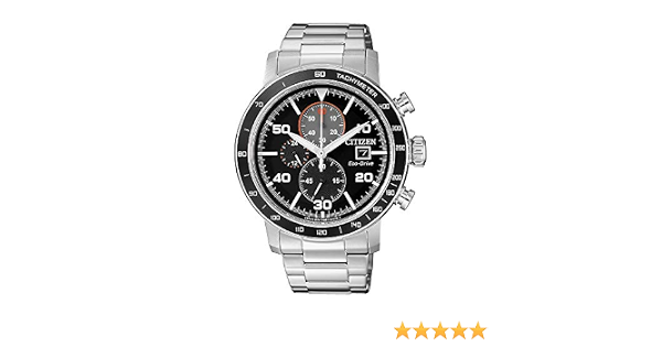Citizen Eco-Drive Men's Solar Powered Chronograph watch, stainless steel  Bracelet with Black Dial Display, CA0641-83E : Amazon.com.au: Clothing,  Shoes \u0026 Accessories