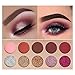 Beauty Glzaed 10 Colors of Smokey Eyeshadow Palette Matte & Pigment Glitter Shimmer Makeup Contour Metallic Eyeshadow Palette
