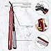 JOYYUM Hair Straightener Titanium Ceramic Flat Iron with Adjustable Temperature,Instant Heat Up,High Heat 410℉, Dual Voltage, Auto Shut Off, 1” Wide Plate (Red)