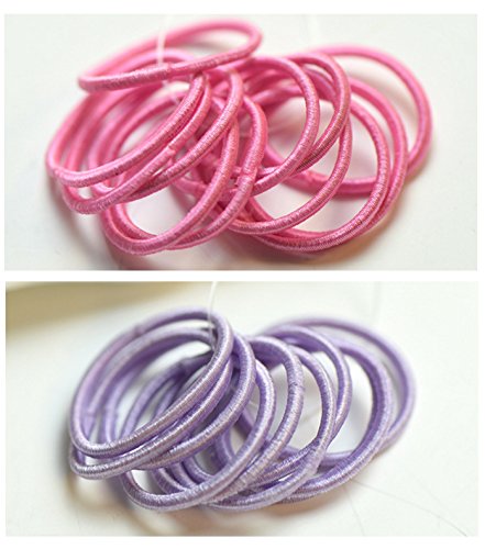 Ecome 100pcs Hair Accessories Elastic Hair Bands Girl Headbands Hair Ropes