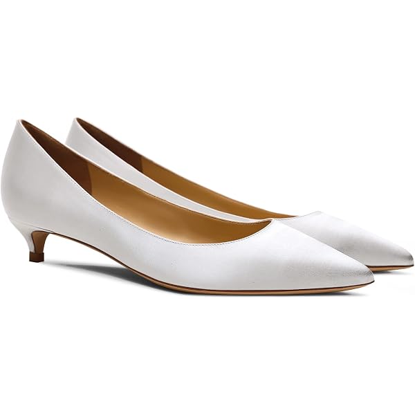 white low heel dress shoes Amazon.com