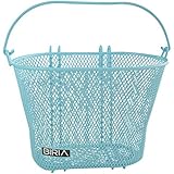 Basket with Hooks Blue, Front, Removable, Wire mesh Small Bicycle Basket, Blue