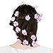 Valdler Adjustable Cherry Blossom Flower Crown for Wedding Festival Prom Pink
